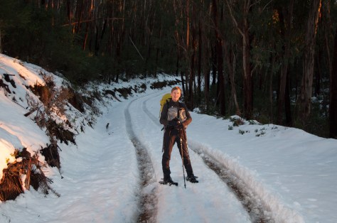 The sun was getting lower. 